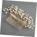 Housoutil Flower Hair Comb Gold Hair Clips Wedding Hair Clips Bridal Hair Accessory Rhinestone Bridal Wedding Clip Bridal Hair Clip Bridal Hair Pin Rhinestones Bride Pearl Flower - Buy Online on GoSupps.com