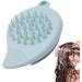Silicone Face Scrubber Double Side Soft Silicone Facial Cleansing Brush - Multi-Use Skin Care Face Brushes Manual Hair Scrubber for Women and Men Gray Green - Buy Online on GoSupps.com