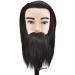 Tailor puppet female adjustable ladder training real human hair training head perm hair model hair coloring hairdresser dummy headcover tailor bust stand