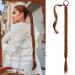 Sofeiyan braid extensions ponytail extension with hair tie 86cm long braided ponytail extension copper red natural hair extension synthetic braid hair part for women 86cm (pack of 1) copper red