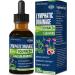 Nurbetoxa Cleavers Lymphatic Drainage Drops for Lymph System Detox Cleanse Support Supplement Formula w Clover Extract Tincture - 2 Fl Oz