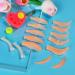 PERMANIA 16 Piece Lash Lift Rods 3 in 1 Reusable Soft Eyelash Perm Curler for Lash Lift Kit with Silicone Plate Suitable for All Eye Shapes DIY(Orange)