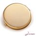 Jinvun 24k Gold Electroplate Makeup Mirror - Luxury Round Vanity Mirror for Women - Compact Cosmetic Mirror with Diamonds - Perfect Gift Idea - Buy Online on GoSupps.com