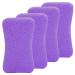 4 pieces pumice for excellent massage effects Callus peeling stone feet care pumice stone feet hard skin pedicure scrubber (purple)