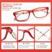 JOSCHOO 5 Pack Blue Light Blocking Reading Glasses - Anti Eyestrain Unisex Computer Readers 5 Stylish Colors 0.0x Magnification - Buy Online on GoSupps.com