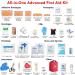 Pasenhome Comprehensive First Aid Kit - Trauma Kit with Labelled Compartments | Emergency Survival Bag for Home, Car, Camping, Travel, Office | Molle System, Red - Buy Online on GoSupps.com