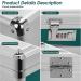 Secure Medicine Lock Box with Combination Lock | Small 10x6.7x6.7 Inch Medical Safe Organizer - Silver - Buy Online on GoSupps.com