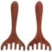 TOPBATHY 2 pi ces Peigne de Massage Bois pour Chevelu et Visage Outil Gua Sha Portable Antistatique pour Relaxation et Soulagement des D mangeaisons