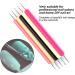 Dotting Pen Acrylic Rod 2 Round Head Nail Art Tip Paint DIY Tool Art Tools Round Head Indentation Nail Art Tip Dot Paint DIY Slotted Tool Double Ended Nib for Dots and Swirl - Buy Online on GoSupps.com