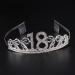 Frcolor Birthday Crystal Tiara Crown 18th Rhinestone Princess Queen Headband - Buy Online on GoSupps.com