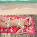 Auxory 30x60 Microfiber Beach Towel for Travel - Quick Dry, Sand Proof, Super Absorbent - Ice Cream Design - Ideal for Swimmers, Men, Women, Kids - Buy Online on GoSupps.com