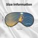 Buy SSIMOO Double-Sided Eye Mask - Jumping Musical Notes Print | Soft Light Blocking Sleep Mask for Better Sleep Quality - International Shipping Available - Buy Online on GoSupps.com