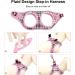 Suredoo Dog Harness for Small Dogs with Leash - Reflective Breathable & Anti-Train Design - Perfect for Small & Medium Breeds (S Pink Checked) - Buy Online on GoSupps.com