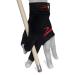 Longoni Black Fire 2.0 Billiard Pool CUE Glove - for Left or Right Hand - Black Large For Left hand (Right-handed player)