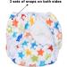 Luxja Reusable Swimming Diaper for Babies (0-3 Years) - Adjustable Washable with Colorful Stars - 2 Pack - Buy Online on GoSupps.com