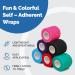 Somelia Self Cohesive Bandage Wrap - Assorted Colors (6 Pack) | Elastic Stretch Medical & Sports Injury Bandages (2" x 5 Yards) - Red Green Pink Blue - Buy Online on GoSupps.com