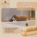 ENA Living Nail Brush (9.5x3.3 cm) | Wooden Eco Nail Brush | Sustainable Wooden Nail Brush Made From Beechwood | Long Lasting and Sturdy Natural Nail Brush Cleaner - Buy Online on GoSupps.com