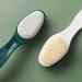 2 Pack Shower & Foot Scrubber Brush Set - Long Handle Body Exfoliator with Soft & Stiff Bristles for Wet or Dry Brushing - Includes Pedicure Tools - White - Buy Online on GoSupps.com
