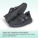 Orthofeet Men's Arch Support Sneakers Alamo 9.5 Wide Black | Two-Strap System - Buy Online on GoSupps.com