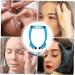 SKISUNO Eyebrow Threading Guide Stencil Eyebrow Alloy Outfit Positioning Measure Level Trimming Reusable Embroidery Measuring 25.5x1.3cm Blue - Buy Online on GoSupps.com