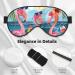Summer Flamingo Sleep Mask | Adjustable Blackout Eye Cover for Travel | Soft Eye Mask for Men & Women - Perfect for Sleeping & Relaxation - Buy Online on GoSupps.com