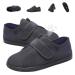Diabetic Sandals for Men Adjustable Wide Width Sandals Non Slip Slippers Comfortable Arthritis Edema Shoes for Swollen Feet Lightweight Sandals Dark Blue-women 10 Wide