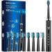 PHYLIAN Electric Toothbrush  Sonic Electric Toothbrush for Adults with 8 Toothbrush Heads  5 Modes and 2 Minute Timer Dray Gray