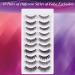 EARLLER 10 Pairs Mixed Mink False Eyelashes Pack - 3D & 5D Natural Look Short and Long Styles - Reusable Handmade Makeup Lashes Set with Glue - Buy Online on GoSupps.com