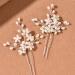 XIKSJW 1 Piece Bridal Wedding Hair Pins Flower Bridal Hair Pieces Silver Wedding Hair Accessories Pearl Bridal Hair Clips For Women And Girls - Buy Online on GoSupps.com