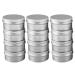 Doumneou 12 Pack 80ml Aluminum Tea Tins with Screw Cap for Lip Balm