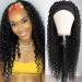Eooma 10A Brazilian Kinky Curly Headband Wig 16 Inch - Natural Black Remy Hair for Black Women - Buy Online on GoSupps.com