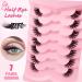 7 Pairs of Half Eyelashes Cat Eye 12 mm Short Cat's Eye Artificial Eyelashes Natural Look 1/2 Corner False Eyelashes Set 3/4 Corner Eyelashes Reusable Lightweight Makeup Eyelashes (1-33) 7P-HF-1-33 - Buy Online on GoSupps.com