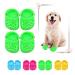YAWMLYE 2 Pairs Pet Dog Shoes Dog Clogs for Puppy Photos Candy Colors Sandals Summer Dog Shoes with Rugged Anti-Slip Sole Dog Shoes Gifts for Pet Festival 4Pack/2Pairs (Green)