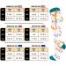 Actinput 4 Pairs Compression Stockings for Men & Women - Colorful Support Socks for Sports Travel & Work - Blue S-M - Buy Online on GoSupps.com
