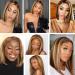 MILLYSHINE Omber Honey Blonde Bob Wig 12 Inch | 13x4 Frontal Lace Human Hair Wig - Buy Online on GoSupps.com