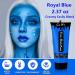 Go Ho Royal Blue Face & Body Paint - Washable Water-Based Cream for SFX Cosplay Halloween & Festivals | 2.37 oz - Buy Online on GoSupps.com