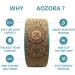 Aozora Yoga Wheel Set - 3 Pack 6, 10, 13 Cork/Turquoise with Detailed Book Guide for 30+ Poses - Perfect for Backbends and Stretching - Buy Online on GoSupps.com