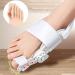 Bunion Corrector for Men & Women - Adjustable Orthopedic Toe Straightener for Bunion Relief Day & Night Support (White - Buy Online on GoSupps.com