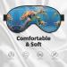 SSIMOO Sea Turtles Print Light-Blocking Eye Mask | Ultra-Soft for Comfort & Restful Sleep - International Shipping Available - Buy Online on GoSupps.com