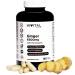 Ginger 6500 mg. 180 vegan capsules for 6 months. Natural extract with 5% gingerols providing 32.5 mg per capsule. Prevents inflammation and improves digestion and immune system