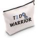 MBMSO Diabetic Supplies Bag - T1D WARRIOR Diabetes Awareness Ribbon Cosmetic Organizer Travel Bag for T1D Gifts - Buy Online on GoSupps.com