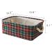 Christmas Buffalo Plaid Storage Basket - Farmhouse Decor Organizer for Kids Gifts - Collapsible Empty Bin for Nursery Room - Green Plaid Design - Buy Online on GoSupps.com