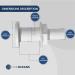 Five Oceans White Straight Thru-Hull Connection for 3/4 Inch Hose - Buy Online on GoSupps.com