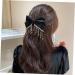 FRCOLOR Bow Hairpin Womens Hair Accessories Black Hair Clips Hair Accessories for Women Goody Hair Clips for Women For Hair Tiara Female Hairpin Tassel Yang Ying Rhinestones - Buy Online on GoSupps.com