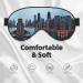 Chicago Print Unisex Eye Mask | Soft Light-Blocking Sleeping Mask for Comfort - Buy Online on GoSupps.com