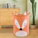 Homele Large Round Storage Basket - Cute Collapsible Laundry Organizer and Toy Bin - Waterproof Nursery Hamper - Fox Design - Buy Online on GoSupps.com