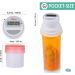 Portable Pill Organizer Dispenser with Smart Timer Cap for Medication  Supplements and Vitamins. Perfect for Travel or Home Use. - Buy Online on GoSupps.com