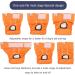 Cutebone 3-Pack Washable Dog Diapers | Waterproof Puppy Pants for Heat | Valentine's Day Rose Collection | Size M (41-53cm) - Buy Online on GoSupps.com