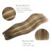 Buy 45cm 90g Balayage Chocolate Brown to Caramel Blonde Real Hair Extensions - Sew In Weft Tresses for Beautiful Hair Transformations - Buy Online on GoSupps.com