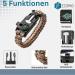 Ecomio Outdoor Survival Paracord Bracelet for Men - Multi-Functional with Flint Compass & Pipe - Perfect for Hiking Camping & Emergencies - Brown - Buy Online on GoSupps.com